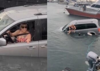 Τουρίστρια ακολούθησε με ευλάβεια τις οδηγίες του GPS και κατέληξε στη θάλασσα (video)