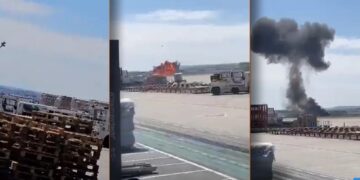 Σοκαριστικό Βίντεο: Συνετρίβη μαχητικό F-18 στη Σαραγόσα