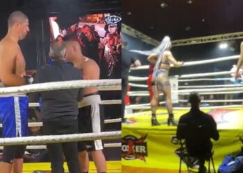 Μεγάλη νίκη στο ρινγκ για τον μποξέρ Λάζαρο Παπαδόπουλο με παρουσιαστή τον Πέτρο Πολυχρονίδη – «Μην γελάς ρε! Παίξε!» (video)