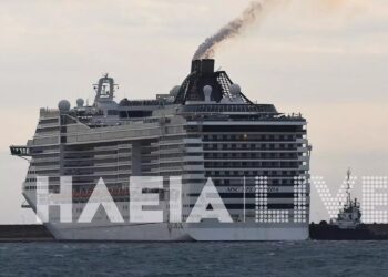 Alldaynews.gr Προσάραξε στα αβαθή του λιμανιού στο Κατάκολο κρουαζιερόπλοιο με 3.256 επιβάτες και 1.261 μέλη πληρώματος (φωτο, video)