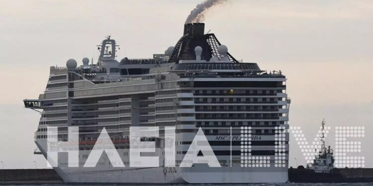 Προσάραξε στα αβαθή του λιμανιού στο Κατάκολο κρουαζιερόπλοιο με 3.256 επιβάτες και 1.261 μέλη πληρώματος (φωτο, video)