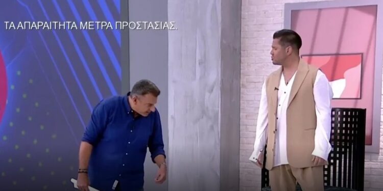 Άφωνος ο Λιάγκας με την εμφάνιση του Τσαλίκη: «Έβαλες τις παντόφλες και ήρθες στην εκπομπή;»[video]
