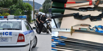Alldaynews.gr «Σαμουράι» επιτέθηκε με ξίφος σε 52χρονο και έριξε βέλη με τόξο σε αστυνομικούς (φωτο)