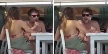 Alldaynews.gr Εκείνη με παρεό, αυτός χωρίς μπλούζα με τσιγάρο στο χέρι: Βανδή – Μπισπίκης πήγαν σε ταβέρνα & έγιναν θέαμα