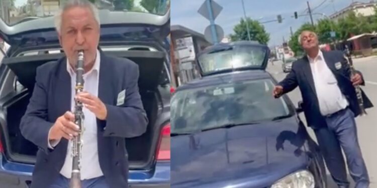 Λαρισαίος επιχειρηματίας το τερμάτισε – Πουλάει αυτοκίνητα με συνοδεία κλαρίνου[video]