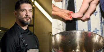 Alldaynews.gr Πάνος Ιωαννίδης: Δείτε φωτογραφίες από τη βάφτιση του γιου του στο Πήλιο