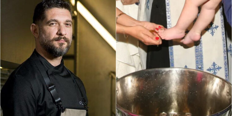 Alldaynews.gr Πάνος Ιωαννίδης: Δείτε φωτογραφίες από τη βάφτιση του γιου του στο Πήλιο