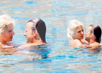 Επέτειος 14 χρόνων στη θάλασσα – Παθιασμένες αγκαλιές και φιλιά για Μενεγάκη και Ματέο στην ιδιωτική τους παραλία[Φωτογραφίες]