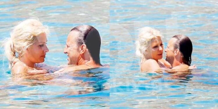 Επέτειος 14 χρόνων στη θάλασσα – Παθιασμένες αγκαλιές και φιλιά για Μενεγάκη και Ματέο στην ιδιωτική τους παραλία[Φωτογραφίες]