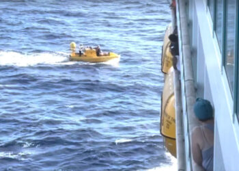 Είναι «ένα θαύμα» ότι μια επιβάτης του κρουαζιερόπλοιου σώθηκε αφού έπεσε στη θάλασσα από το 10ο κατάστρωμα