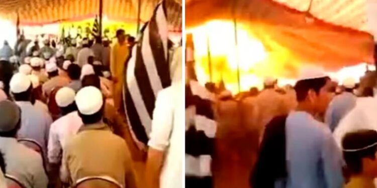 Σοκαριστικό Βίντεο: Η στιγμή που βομβιστής aυτοκτονίας aνατινάζετaι σε προεκλογική εκδήλωση – Τουλάχιστον 44 νεκροί