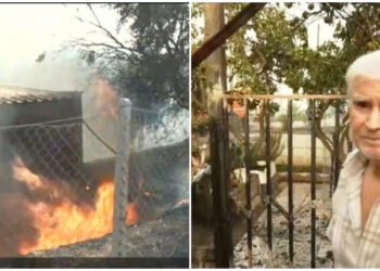 Φωτιά: «Ζούσαμε με την γυναίκα μου 22 χρόνια, με τον κήπο μας, τις κοτούλες μας. Δεν πρόλαβα να πάρω τα φάρμακά μου» (video)