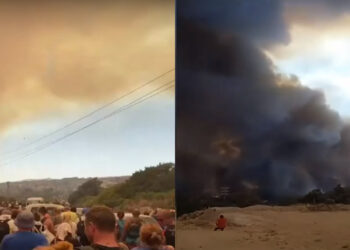 Καίγεται η Ρόδος-Εκκενώθηκαν χωριά! Στις φλόγες τρία ξενοδοχεία-Εγκλωβισμένοι παραμένουν οι πυροσβέστες στη Μονή Υψενής[video]