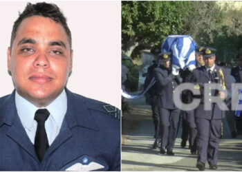 Πτώση Canadair: Θρήνος  στο τελευταίο αντίο στον σμηναγό Χρήστο Μουλά-Τραγική φιγούρα η Έγκυος  σύζυγός του[Φωτογραφίες]