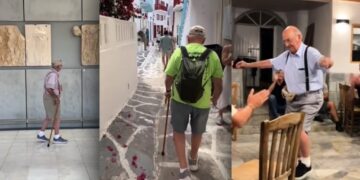 Ομογενής 89χρονος έρχεται για πρώτη φορά στην Ελλάδα – Το διασκεδάζει & γίνεται viral σε Newsweek και TikTok
