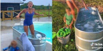 Οργή για τη μητέρα που βάζει τα μικρά παιδιά της να κάνουν παγωμένο μπάνιο – «Κακή μαμά»