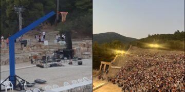 Alldaynews.gr Χαμός με την παράσταση “Σφήκες” στην Επίδαυρο – Έφευγε ο κόσμος και φώναζε “ντροπή και αίσχος”