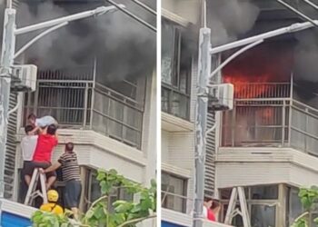 Περαστικός σώζει παιδί από φωτιά σε διαμέρισμα (video)