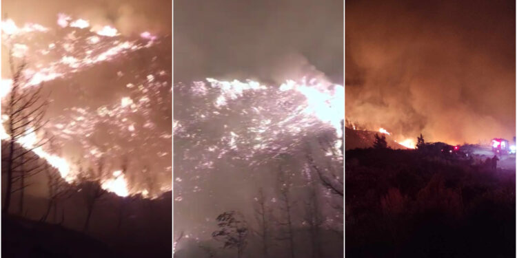 Εκτός ελέγχου η φωτιά στη Ρόδο (φωτο)