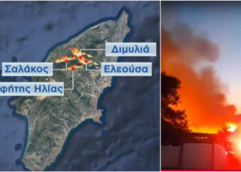 Δύσκολες ώρες στη Ρόδο με τη φωτιά: Εκκενώνεται και ο Απόλλωνας – Σε ετοιμότητα σκάφη του λιμενικού