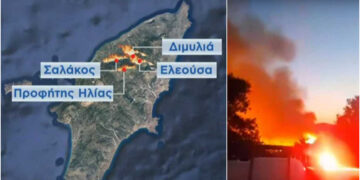 Δύσκολες ώρες στη Ρόδο με τη φωτιά: Εκκενώνεται και ο Απόλλωνας – Σε ετοιμότητα σκάφη του λιμενικού