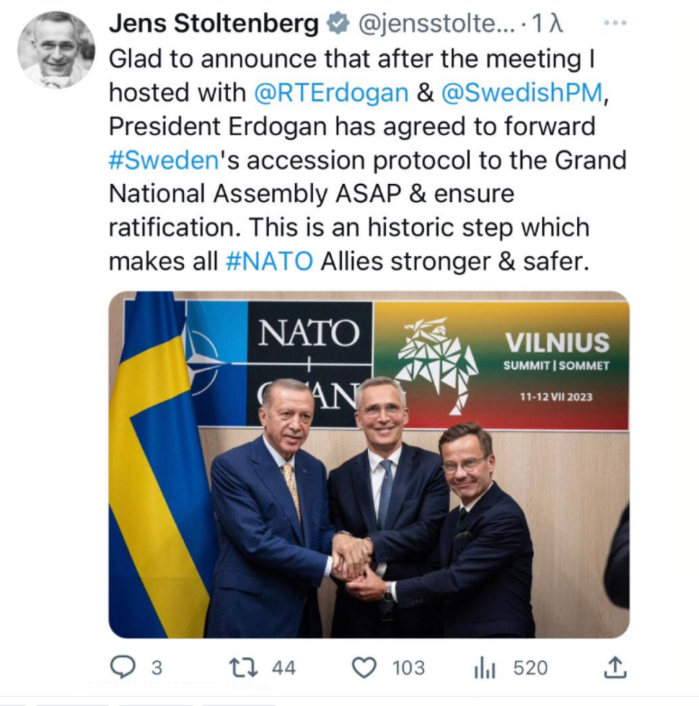 Σουηδία Τουρκία ΝΑΤΟ NATO