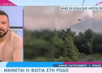 Η οργή του Τριαντάφυλλου για τη φωτιά στη Ρόδο: «Ντροπή να καίτε έτσι το νησί»