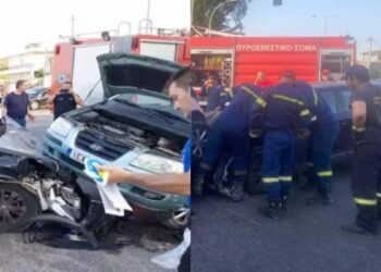 Νέο τροχαίο στη Λ. Μαραθώνος: Παραβίασε το κόκκινο ενώ μετέφερε άρρωστο στο Κέντρο Υγείας (φωτο)