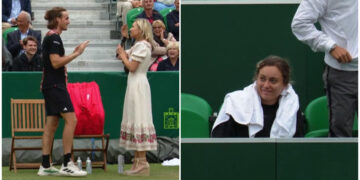 Στέφανος Τσιτσιπάς: Οι αγκαλιές με θαυμάστρια στο Στόουκ – Έσκασε από ζήλια η Μπαντόσα (video)