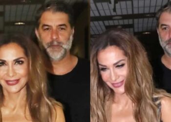 Εκείνος με μαύρο μπλουζάκι, εκείνη τα «πέταξε» όλα έξω: Βανδή και Μπισμπίκης βγήκαν έτσι έξω και όλοι τους κοιτούσαν