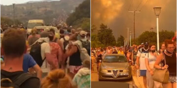 Ρόδος: Πρώτο θέμα σε όλα τα βρετανικά ΜΜΕ η φωτιά