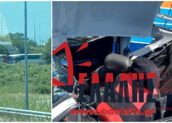 Λεωφορείο συγκρούστηκε μετωπικά με ΙΧ σε παράπλευρη προς Αθήνα – Απεγκλωβίστηκαν δύο άνδρες χωρίς τις αισθήσεις τους (φωτο, video)