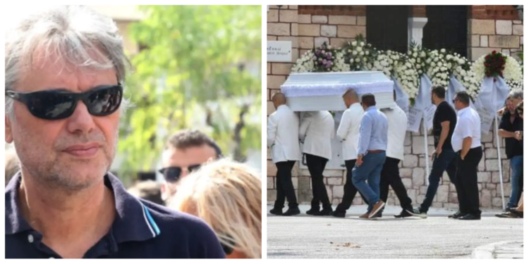 Συντετριμμένος ο Σταμούλης στο τελευταίο «αντίο» στον 11χρονο γιο του