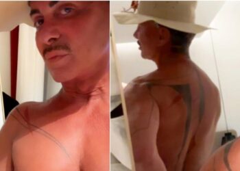 Λάκης Γαβαλάς: ”Μόνο με το άρωμά μου”-Γuμνός στον καθρέφτη ο σχεδιαστής – Οι φωτογραφίες που ανάρτησε