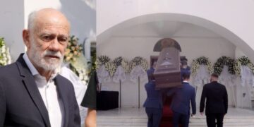 Βαρύ το κλίμα στην κηδεία της Λιζέτας Νικολάου: Τραγική φιγούρα ο Γιώργος Λιάνης – Συντετριμμένος ο γιος τους, Αλέξανδρος[Φωτογραφίες]