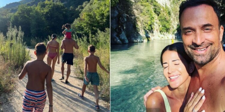 Alldaynews.gr Γιώργος Λιανός: Διακοπές με τα τέσσερα παιδιά του στον Ποταμό Αχέροντα