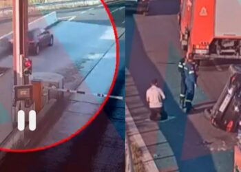 Τούρκος οδηγός σπάει τις μπάρες διοδίων στον Λαγκαδά με ιλιγγιώδη ταχύτητα, βγάζει χαλάκι να προσευχηθεί και επιτίθεται σε πυροσβέστες[video]