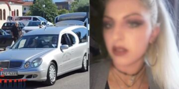 Θρήνος στην Κατερίνη: Κηδεύτηκε η 38χρονη που aπανθρακώθηκε στο αυτοκίνητό της[video]