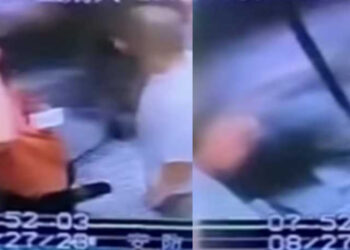 Τρομακτικό βίντεο από ασανσέρ: «Τα πάντα περιστρέφονταν. Πεταχτήκαμε όλοι στον αέρα πριν πέσουμε στο πάτωμα» (video)