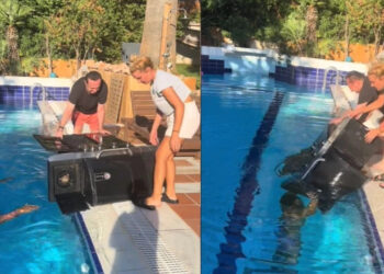 Έκανε τον σταυρό του ο Λευτέρης Πανταζής – Έπεσε το μπάρμπεκιου στην πισίνα! Ο «διασώστης» Καπότσης