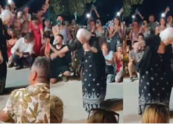 Υποκλίθηκε όλη η Ικαρία: H 93χρονη Κυρία Όλγα χορεύει Ζεϊμπέκικο σε πανηγύρι και τρελαίνει το διαδίκτυο