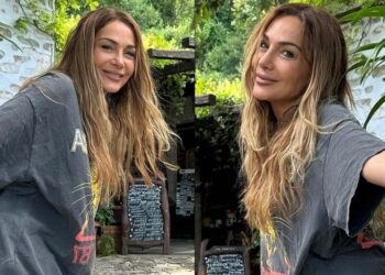 Φόρεσε «ανúπαρκτο» σορτς η Δέσποινα Βανδή και τρέλανε τον Μπισμπίκη – ‘Εκανε Δεκαπενταύγουστο στο Πήλιο