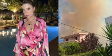 Alldaynews.gr Δύσκολες ώρες για τη Μελίνα Μακρή – Η φωτιά πλησιάζει το σπίτι της