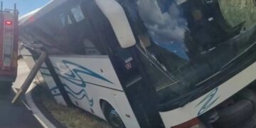 Σπάρτη: Λεωφορείο έπεσε σε χαντάκι-Νεκρός ο οδηγός[Φωτογραφίες]