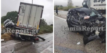 Alldaynews.gr Νταλίκα «διέλυσε» δύο αυτοκίνητα στην Εθνική Οδό, νεκρή μια γυναίκα