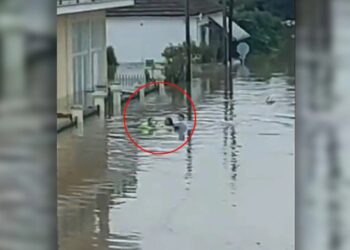 Καρδίτσα: Συγκλονιστικές εικόνες – Μητέρα σώζει με φουσκωτό τα παιδιά της από τις πλημμύρες