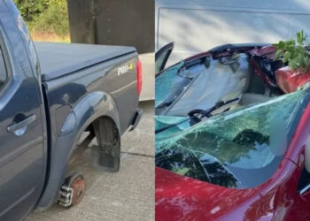 Ήταν γραφτό της μοίρας της: Νεκpή από το πουθενά οδηγός, λάστιχο αγροτικού καρφώθηκε ξαφνικά στο αμάξι της