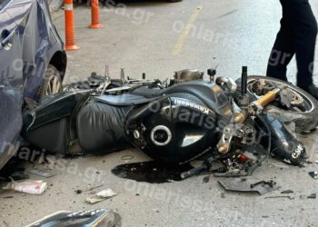 Φρικτός θάνατος μοτοσικλετιστή σε τροχαίο στο κέντρο της Λάρισας![Φωτογραφίες]