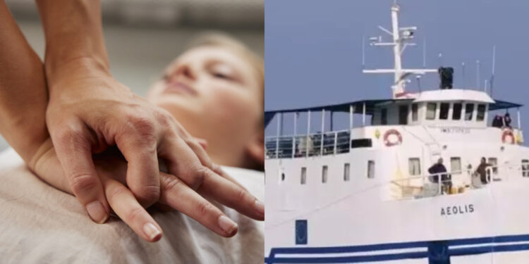 Έκανε ΚΑΡΠΑ εν πλω στο πλοίο “ΑΙΟΛΙΣ” και έσωσε τη ζωή γυναίκας που ταξίδευε