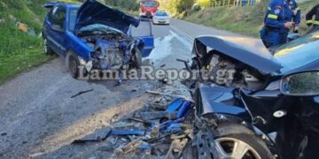 Θρίλερ στην Αγία Παρασκευή: Τροχαίο ατύχημα με 3 τραυματίες από μετωπική σύγκρουση 2 αυτοκινήτων (φωτο, video)